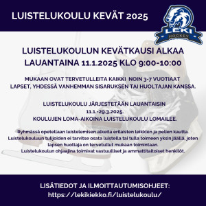 Luistelukoulu Lempäälä Kevät 2025